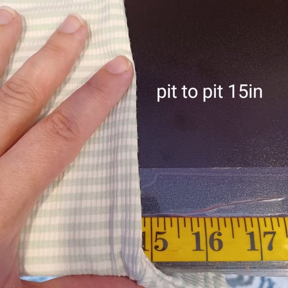 BODY GLOVE Sz L Ribbed Knit Cover Up Dress Casual Beach Stripe Green Preppy Surf - Picture 7 of 10